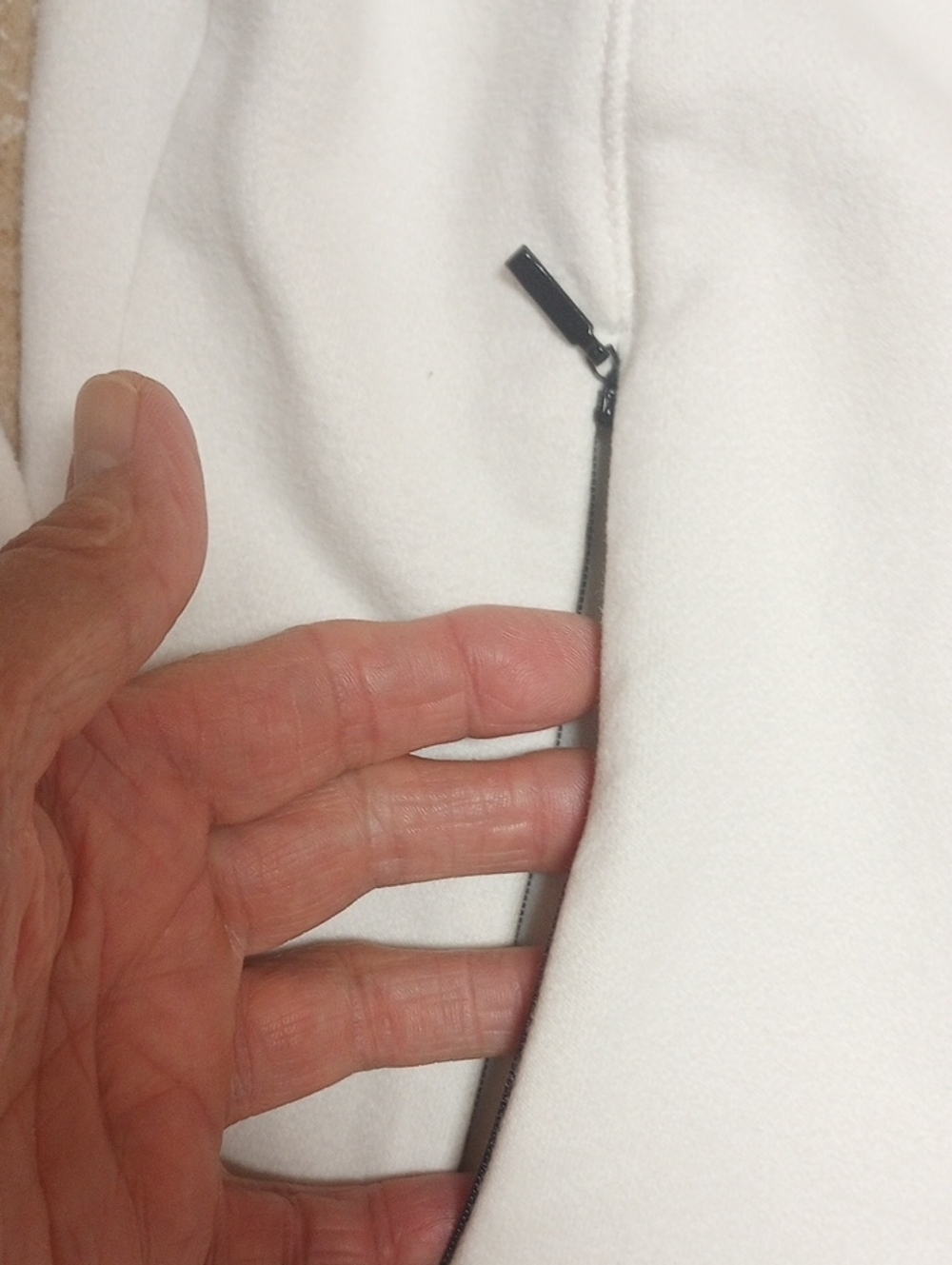 Gear For Sports White Fleece Jacket Trimmed In black - Picture 7 of 9